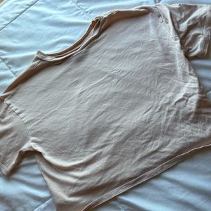 Light pink cropped t-shirt